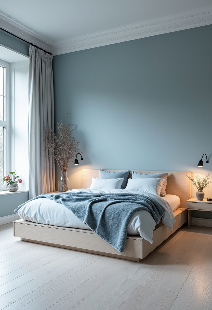 Dusty Blue Bedroom Ideas 13