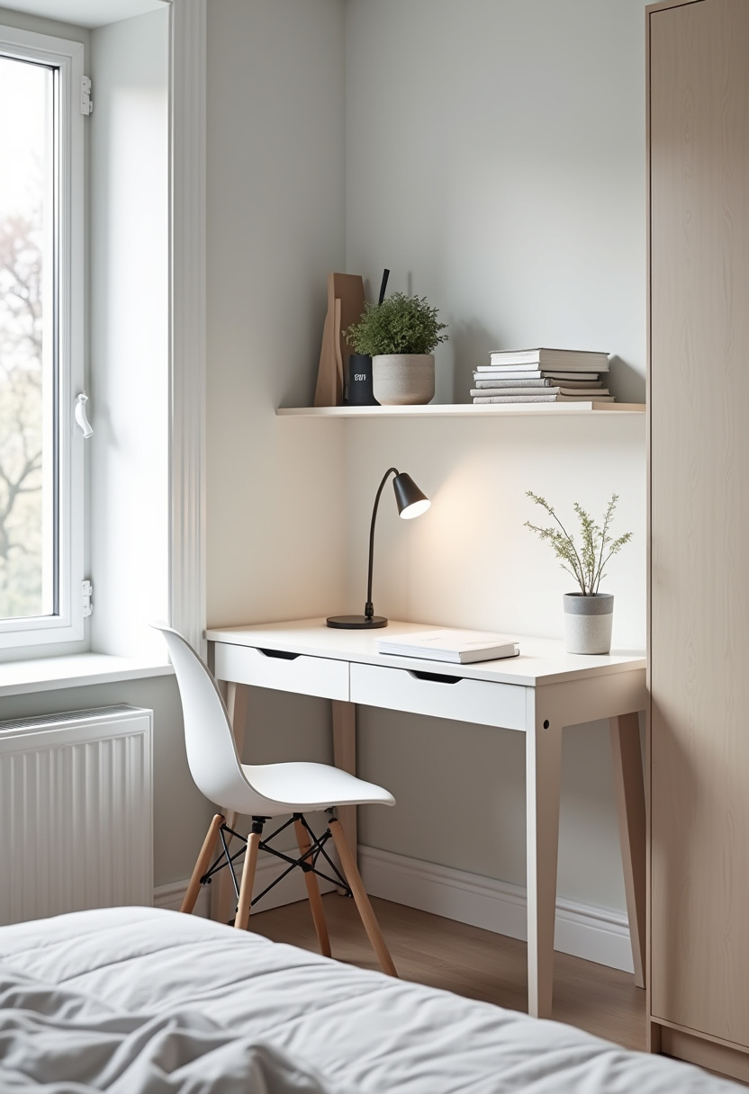 Small Bedroom With Study Table 1