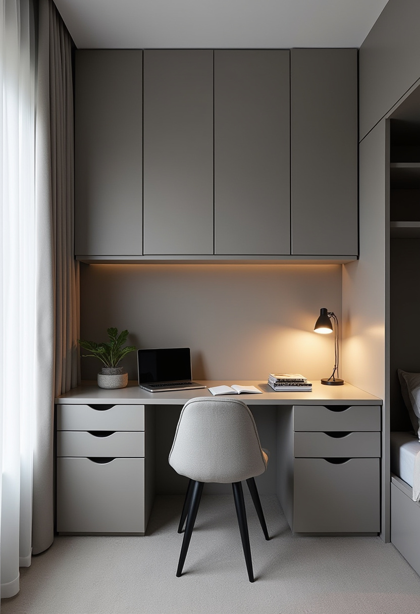 Small Bedroom With Study Table 13