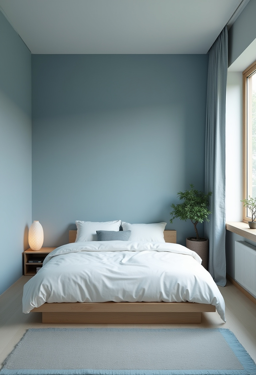 Small Blue Bedroom 10