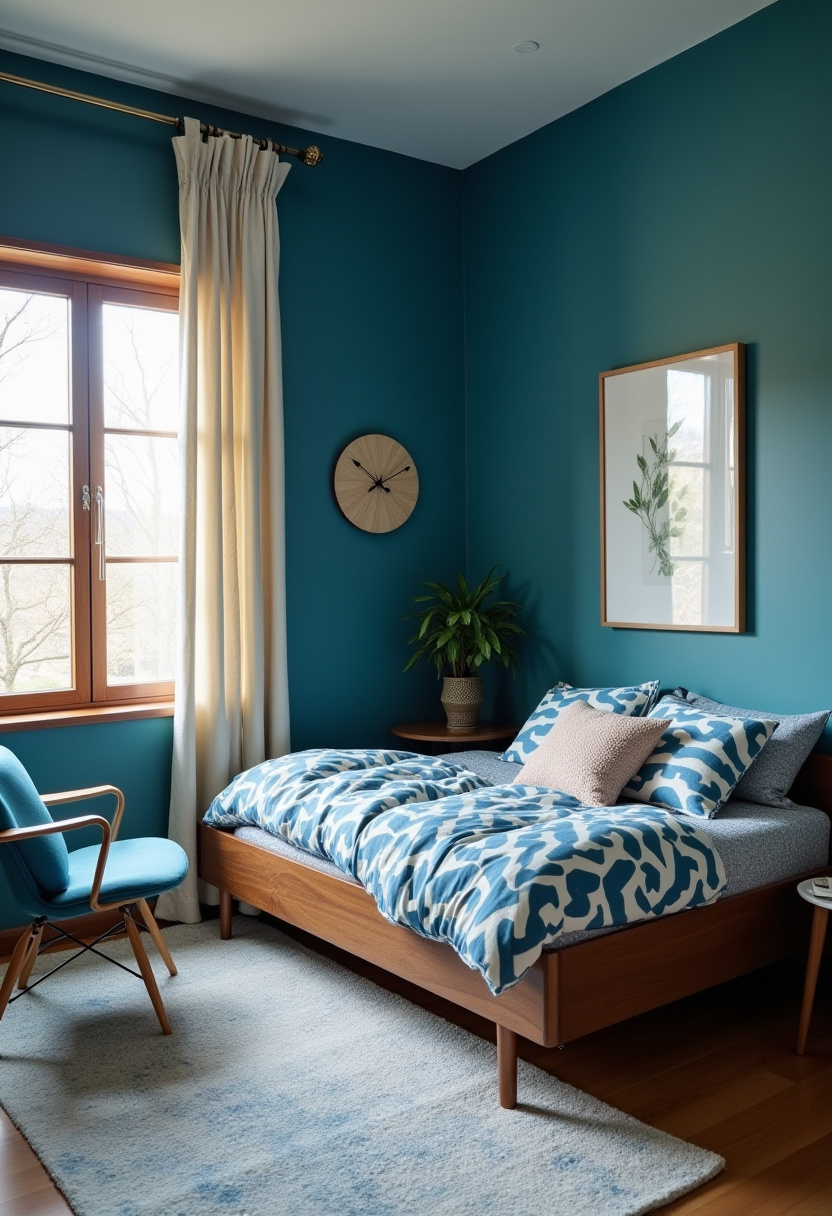 Small Blue Bedroom 13