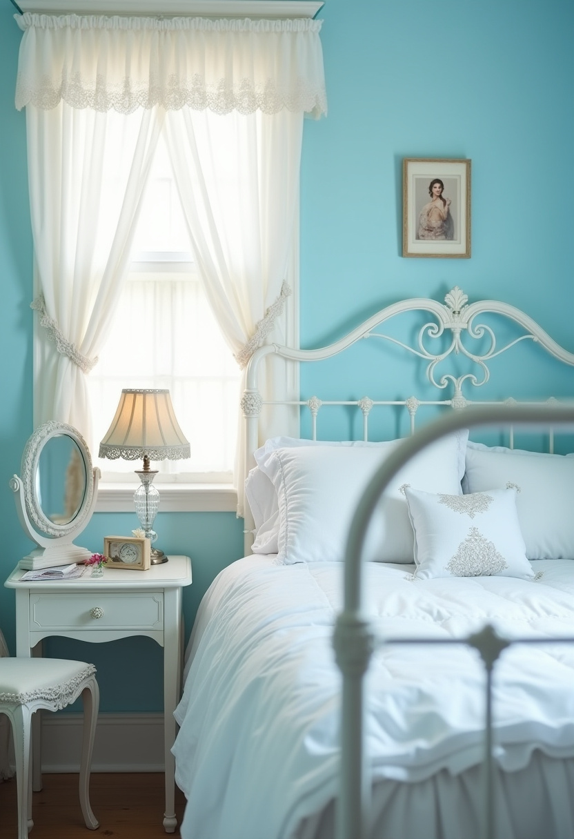Small Blue Bedroom 14