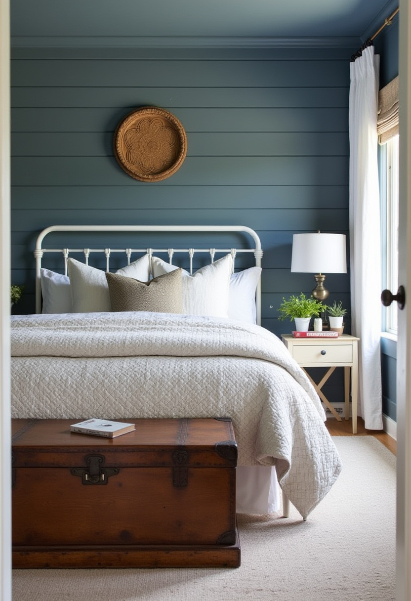 Small Blue Bedroom 16