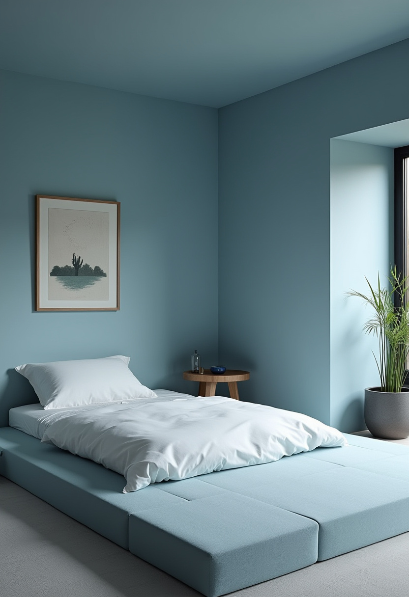 Small Blue Bedroom 19