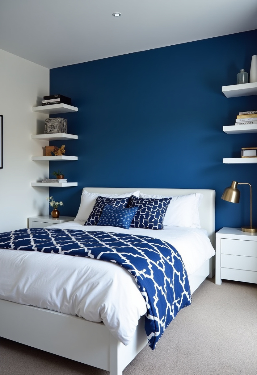 Small Blue Bedroom 8