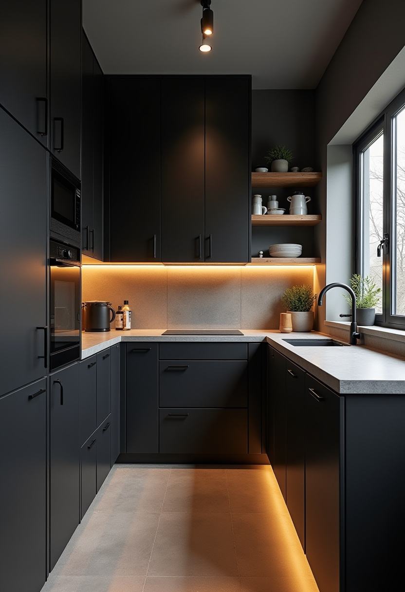 Small Dark Kitchen Ideas 1