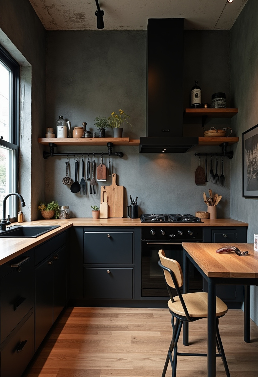 Small Dark Kitchen Ideas 10