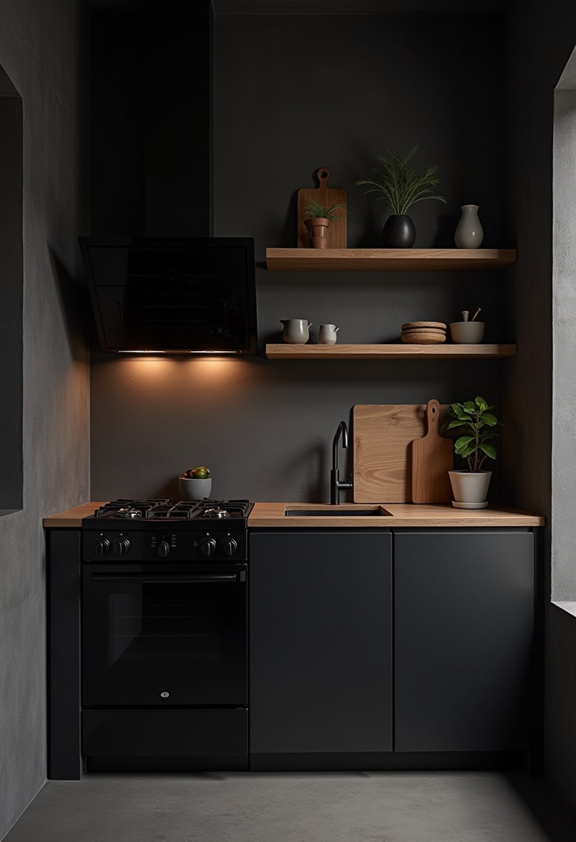 Small Dark Kitchen Ideas 13
