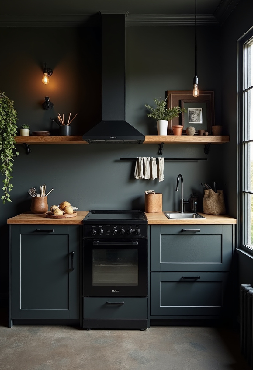 Small Dark Kitchen Ideas 18