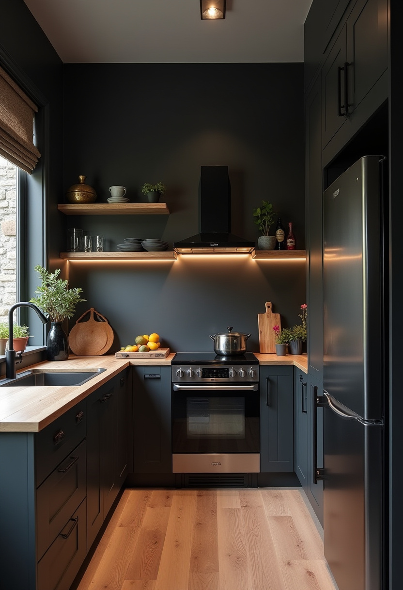 Small Dark Kitchen Ideas 2