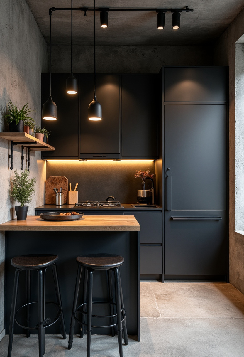 Small Dark Kitchen Ideas 20