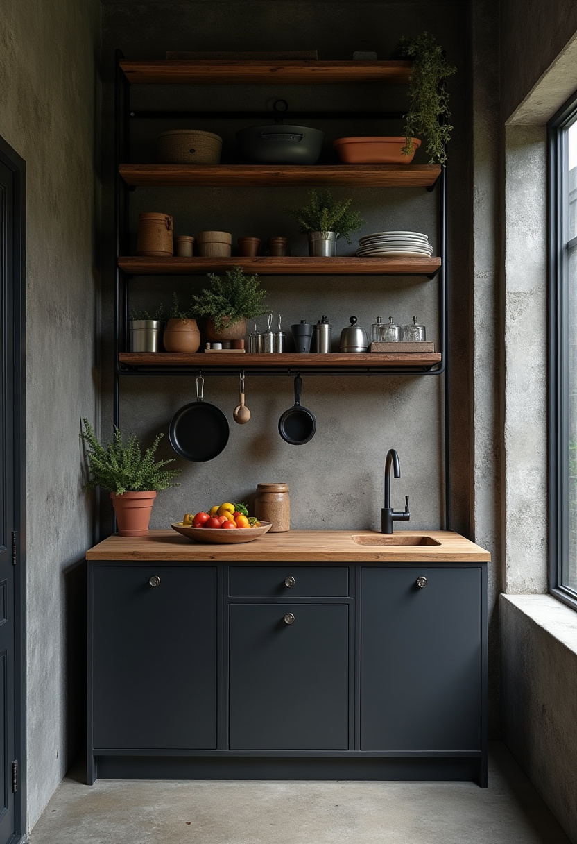 Small Dark Kitchen Ideas 6