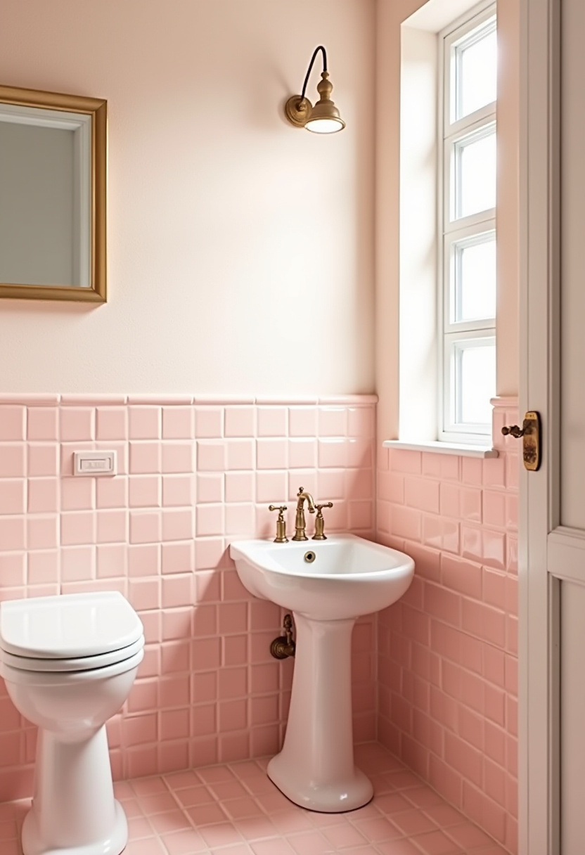 Small Pink Bathroom Ideas 1