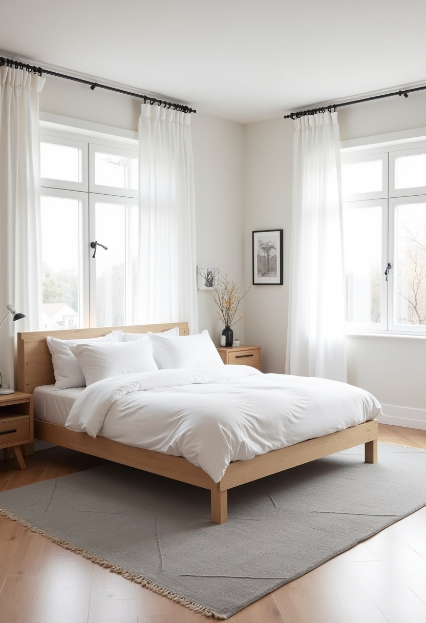 Square Bedroom Layout 1
