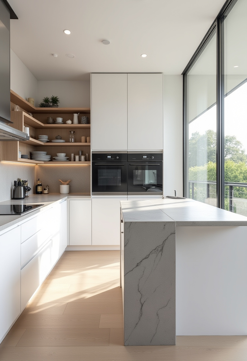 Square Kitchen Design 1