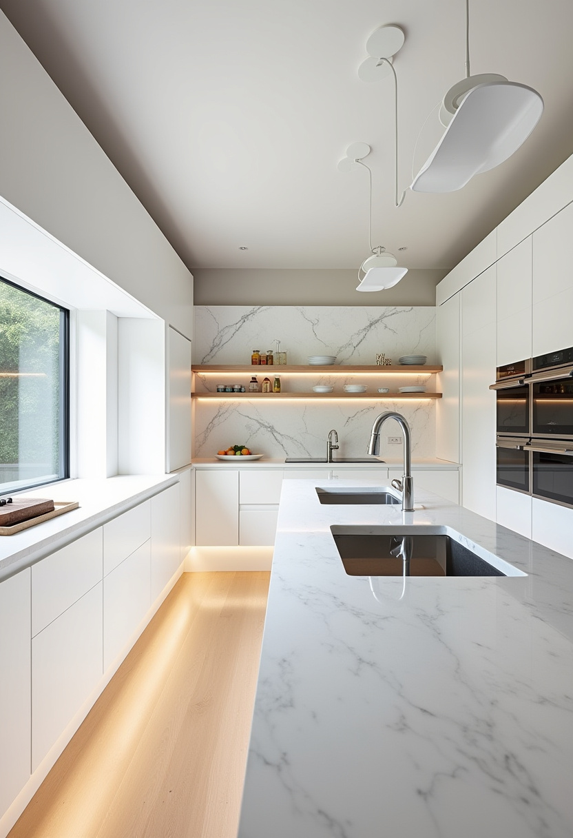 Straight Kitchen Design 1