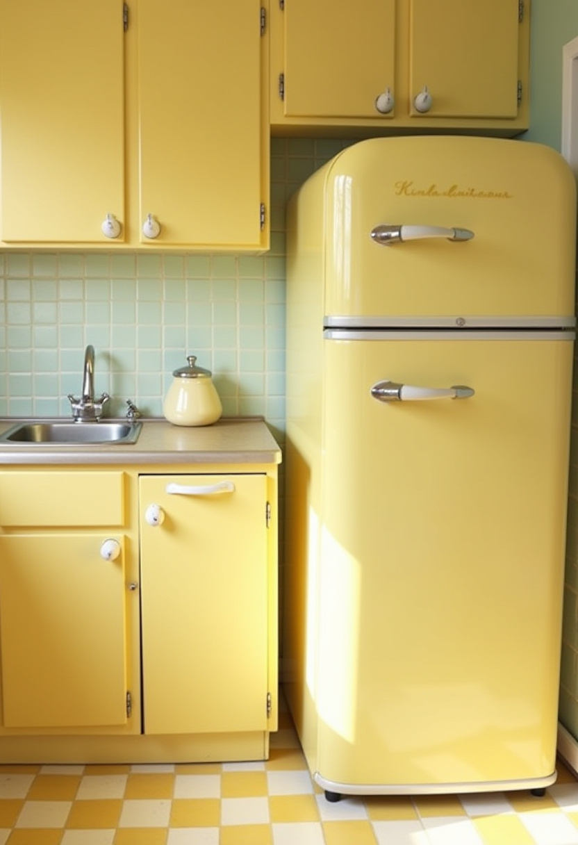 Vintage Yellow Kitchen 1