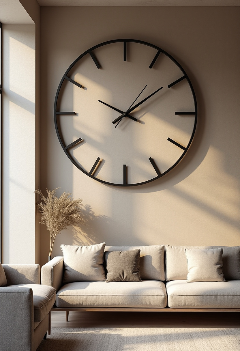Wall Clock Decor Living Room 1