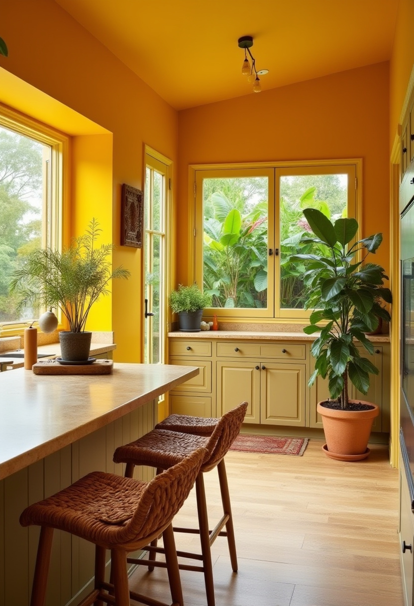 Yellow Kitchen Walls 12
