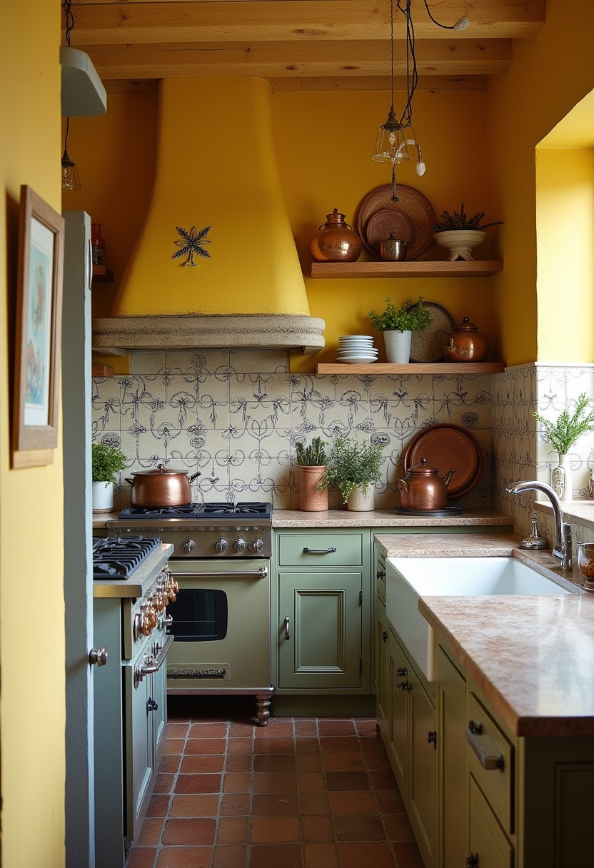 Yellow Kitchen Walls 13